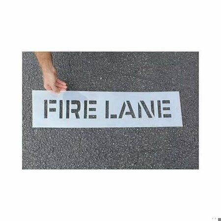 ACCUFORM Message Stencil, FIRE LANE CharacterLegend, 12 in Character Height, 87 in Character Width, 20 in Ov FMS212